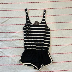TopShop Black and White Romper in size 2